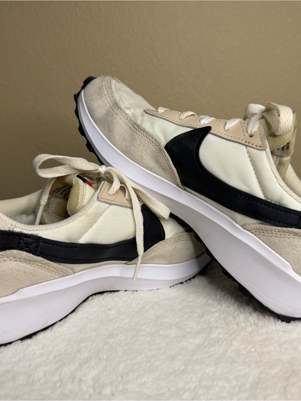 Nike Women’s Sneakers - Cream, Black, White